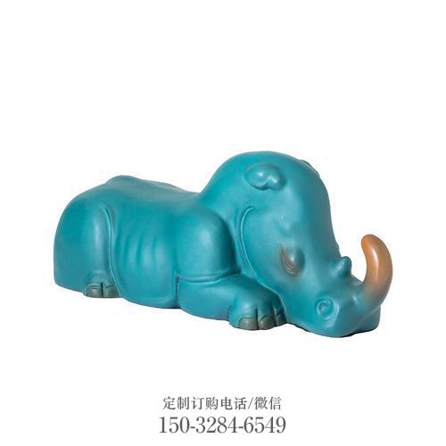 酒店铜犀牛雕塑 牛类雕塑装饰精品 景观户外铸铜雕塑点击